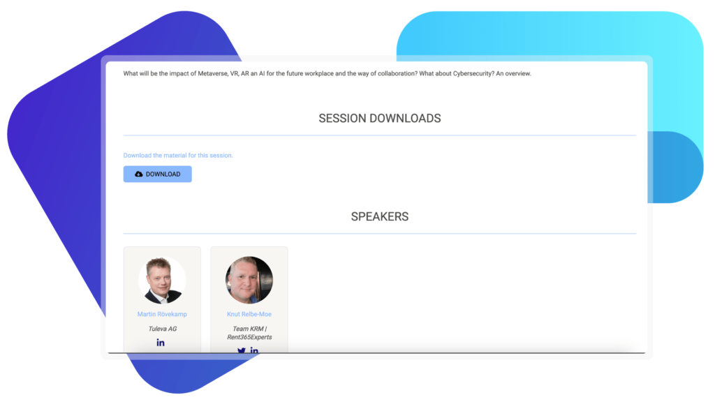 Enable multiple speakers per session at your event