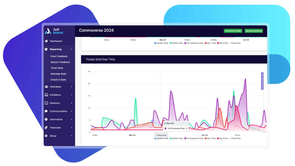 Just Attend is the most comprehensive and feature rich event platform available that powers conferences and exhibitions all over the world.