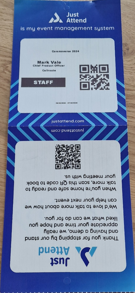 UV printed thermal event badges